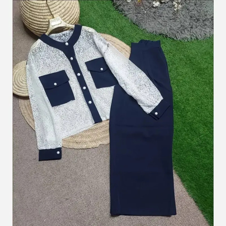 ست مجلسی نوردخت به همراه تل جنس سوپرمازراتی و گیپور فری سایز 38 تا 46