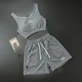 ست نیم تنه و شلوارک زنانه جنس گلکسی فری سایز